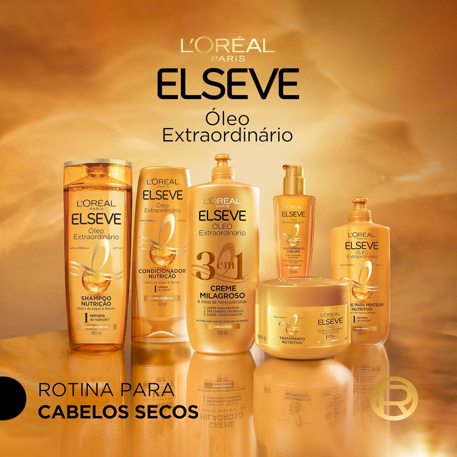L'Oréal Paris Elseve Óleo Finalizador Óleo Extraordinário, Anti Frizz, Protetor Térmico, 100ml - Imagem 7
