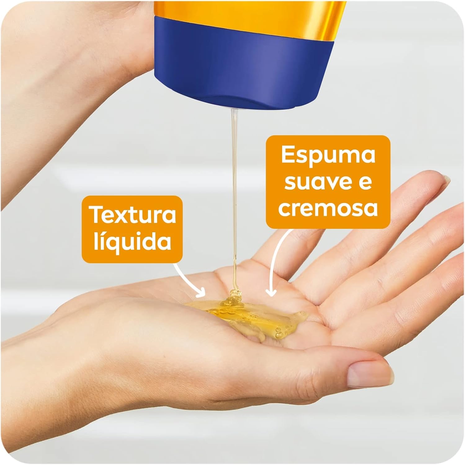 NIVEA Sabonete Líquido Óleo de Banho 200ml - Com 55% de óleos naturais, produz espuma cremosa e proporciona hidratação intensa, maciez e cuidado único com a pele - Imagem 3
