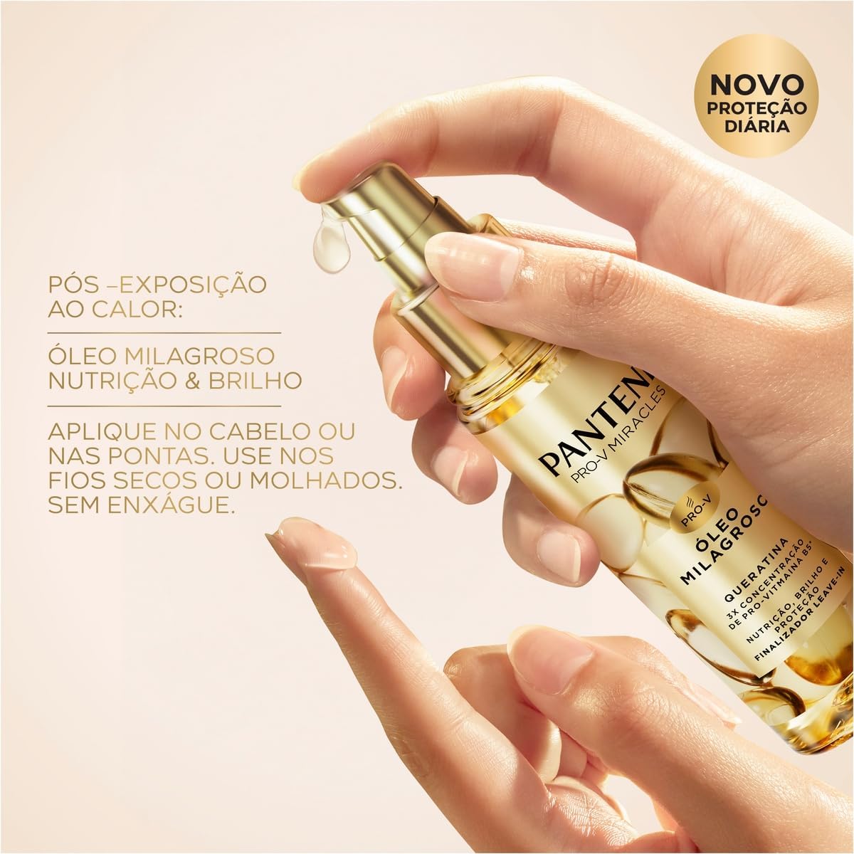 Pantene Pro-v Miracles Queratina Óleo Capilar Milagroso 95ml - Imagem 5