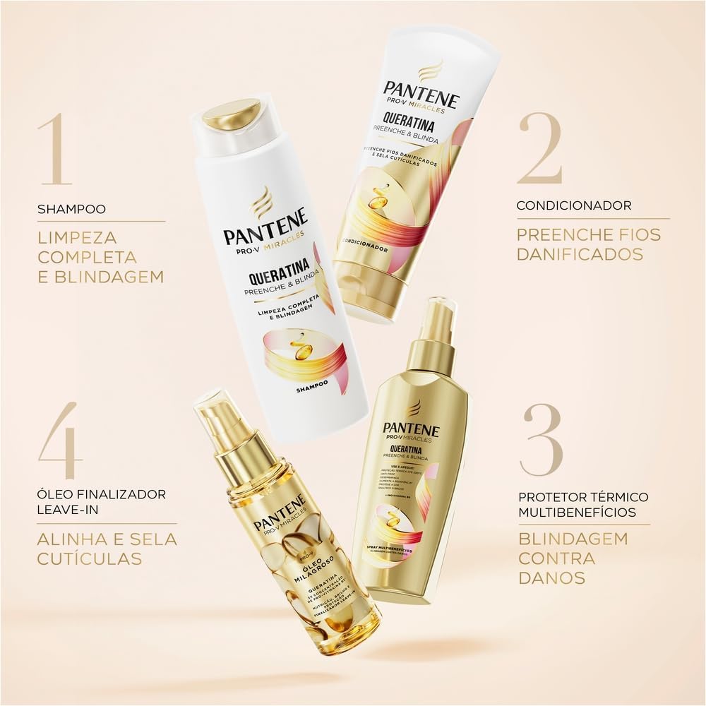 Pantene Pro-v Miracles Queratina Óleo Capilar Milagroso 95ml - Imagem 9