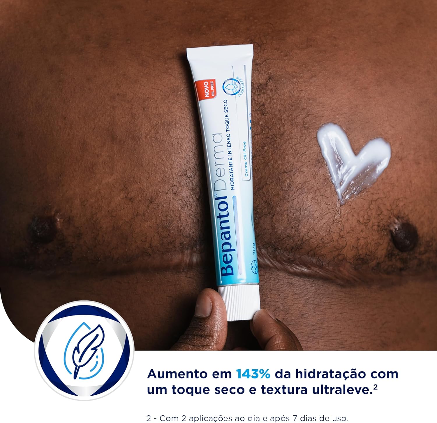 Bepantol Derma Toque Seco 30g, Oil Free, Hidratante Facial - Imagem 5