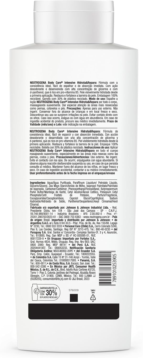 Hidratante Corporal NeutrogenaBody Care Intensive Hidrata&Repara, 400mL - Imagem 2