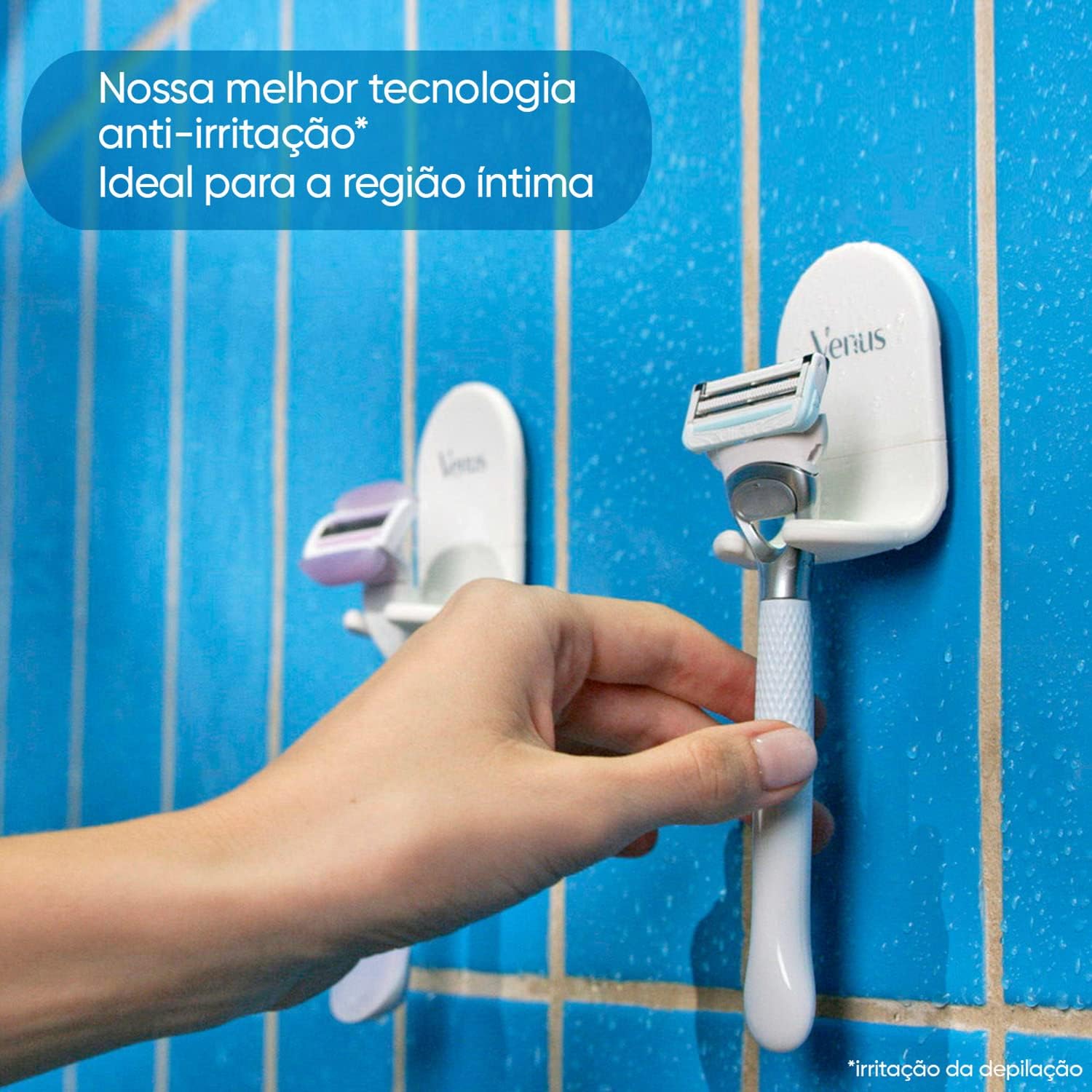 Gillette Venus Especial Para Área Íntima Aparelho de Depilação Recarregável com Barra Anti-irritação, Depilação Femenina íntima - Imagem 3