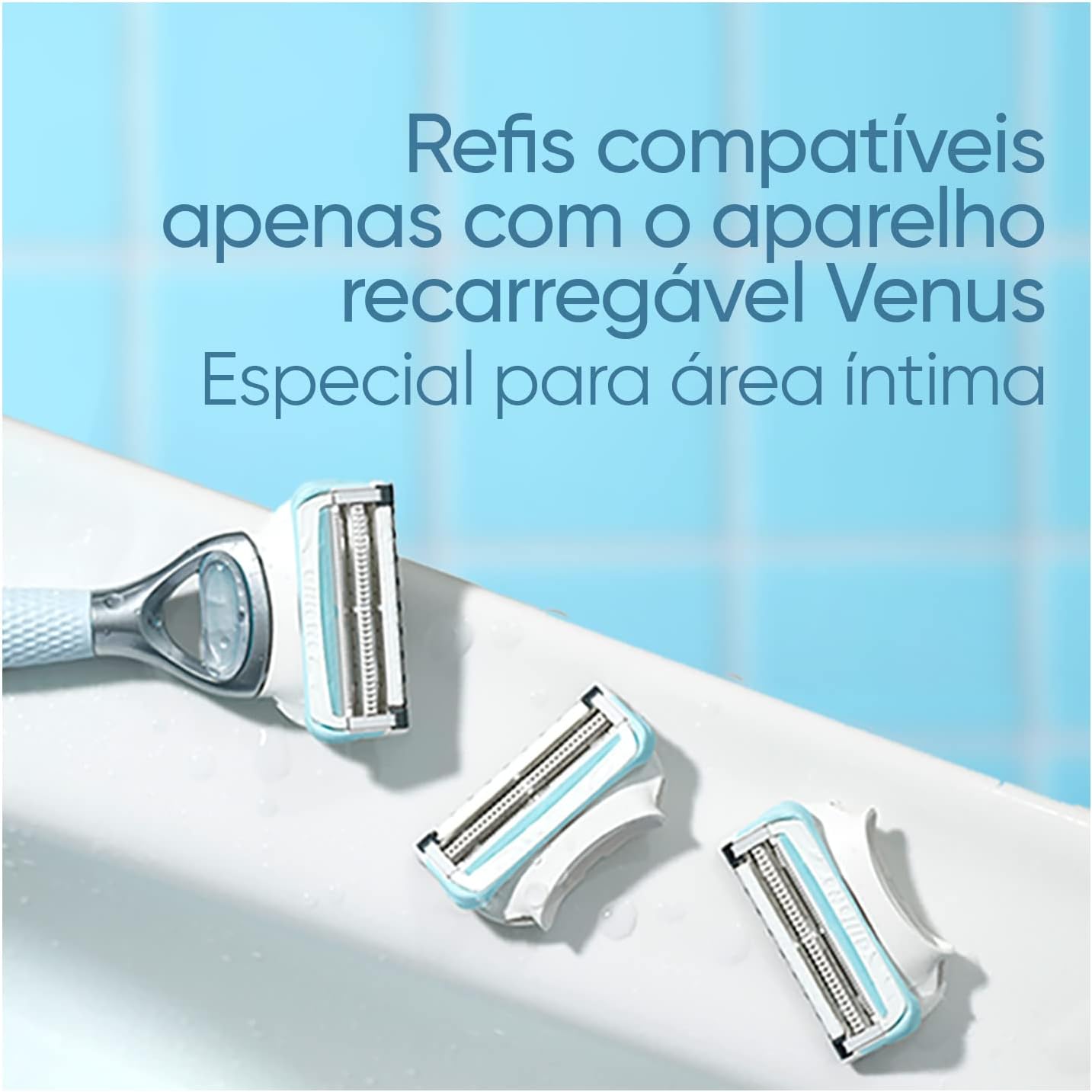 Gillette Venus Especial Para Área Íntima Aparelho de Depilação Recarregável com Barra Anti-irritação, Depilação Femenina íntima - Imagem 6