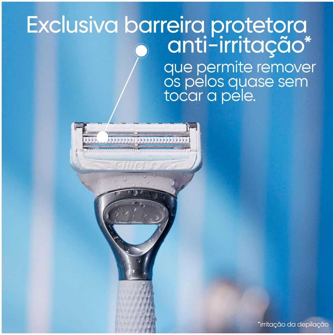 Gillette Venus Especial Para Área Íntima Aparelho de Depilação Recarregável com Barra Anti-irritação, Depilação Femenina íntima - Imagem 8