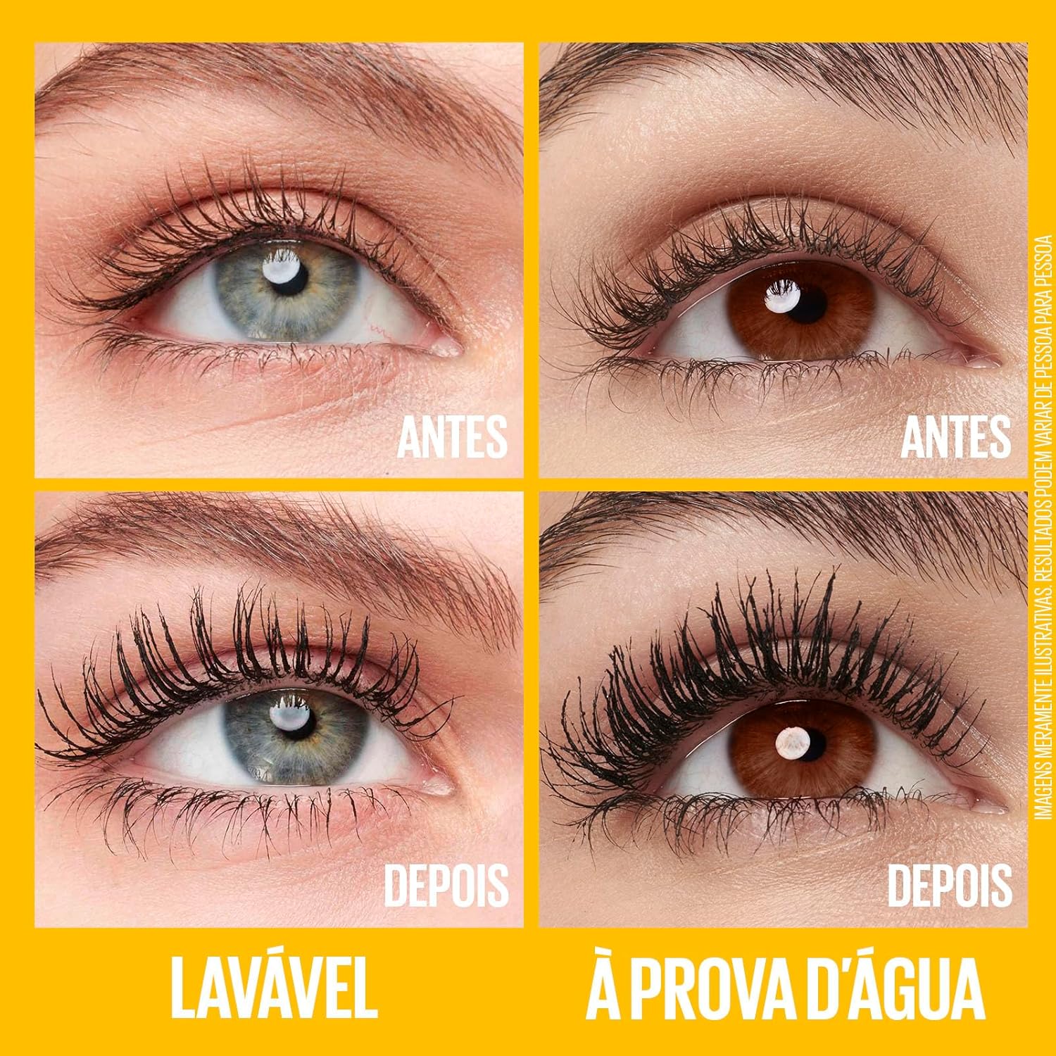 Maybelline NY Máscara de Cílios The Colossal Volum' Express Lavável Preto, 9.2ml - Imagem 5