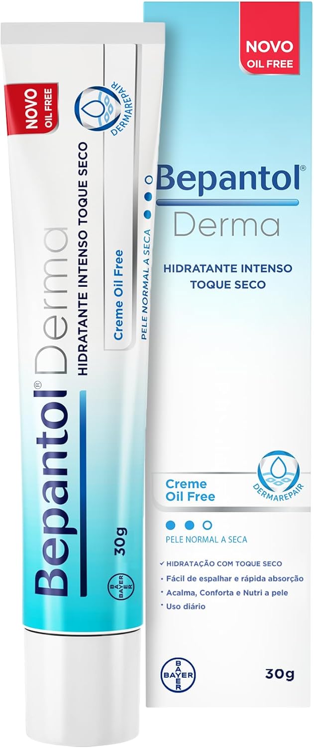 Bepantol Derma Toque Seco 30g, Oil Free, Hidratante Facial