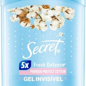 Desodorante em Gel Antitranspirante Secret Proteção de Algodão 45g