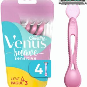 Gillette Aparelho De Depilar Venus Suave Sensitive 4 Unidades