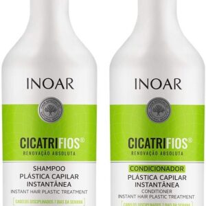 Kit CicatriFios Plástica Capilar Shampoo e condicionador 2x1L, Inoar