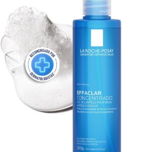 La Roche-posay Effaclar Gel Concentrado - Gel de Limpeza Facial, Limpa a Pele Profundamente Reduzindo a Oleosidade e Lesões Acneica, Limpeza Facial, Pele Oleosa, Ácido Salicílico, 300g