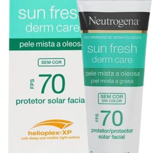 Neutrogena Sun Fresh Protetor Solar Facial Para Pele Oleosa Derm Care Sem Cor FPS 70, 40g