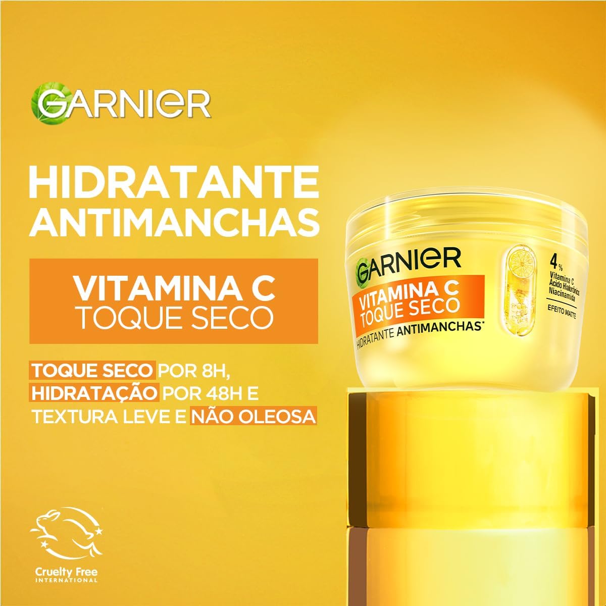 Garnier Uniform & Matte Hidratante Facial Toque Seco Antimanchas 85 G - Imagem 3