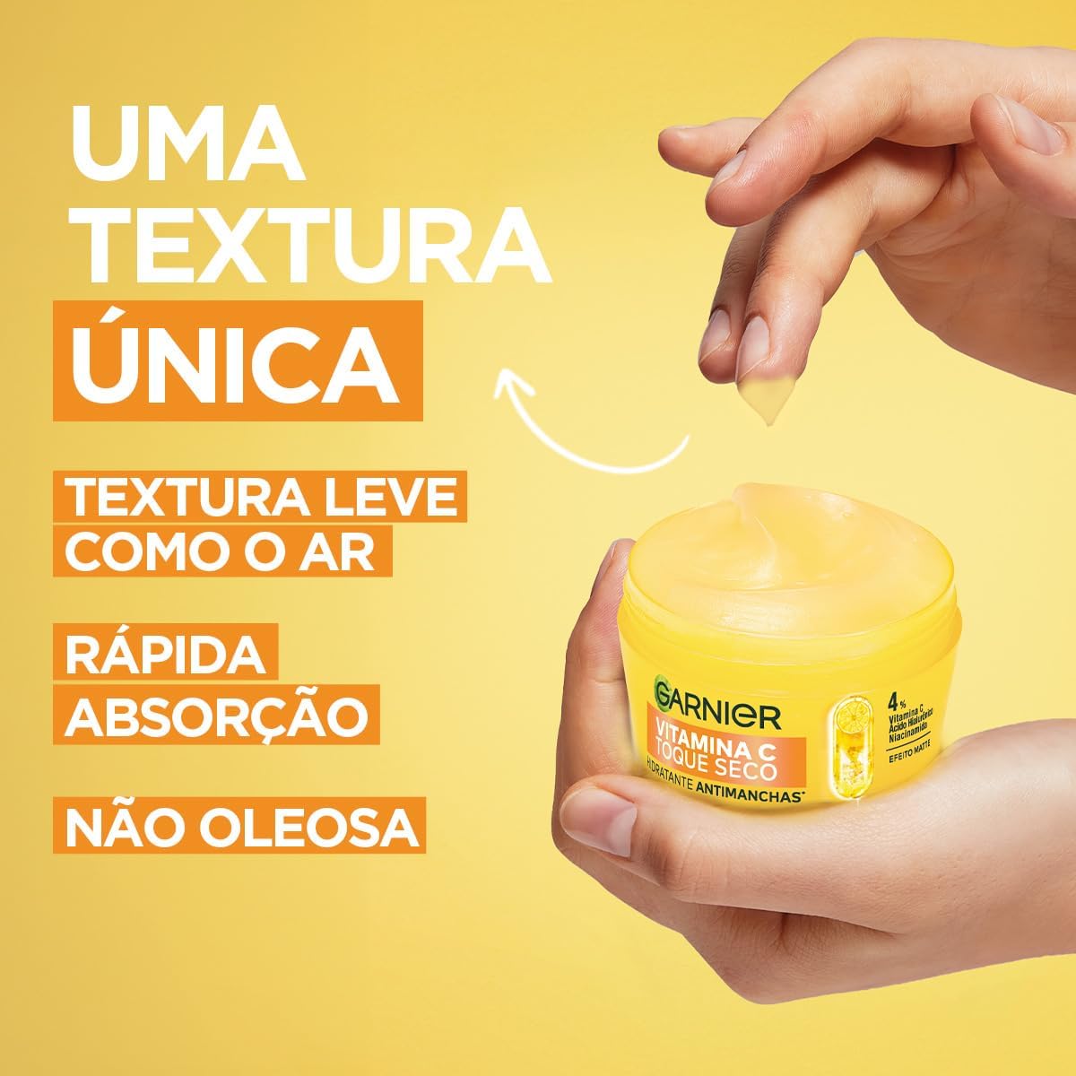 Garnier Uniform & Matte Hidratante Facial Toque Seco Antimanchas 85 G - Imagem 4