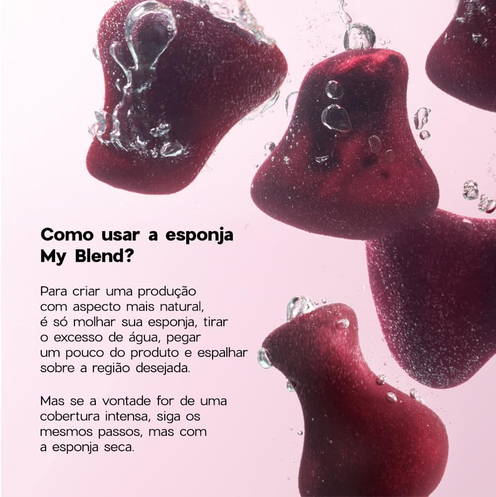 Océane - My Blend Océane - Esponja De Maquiagem./Vinho - Imagem 7