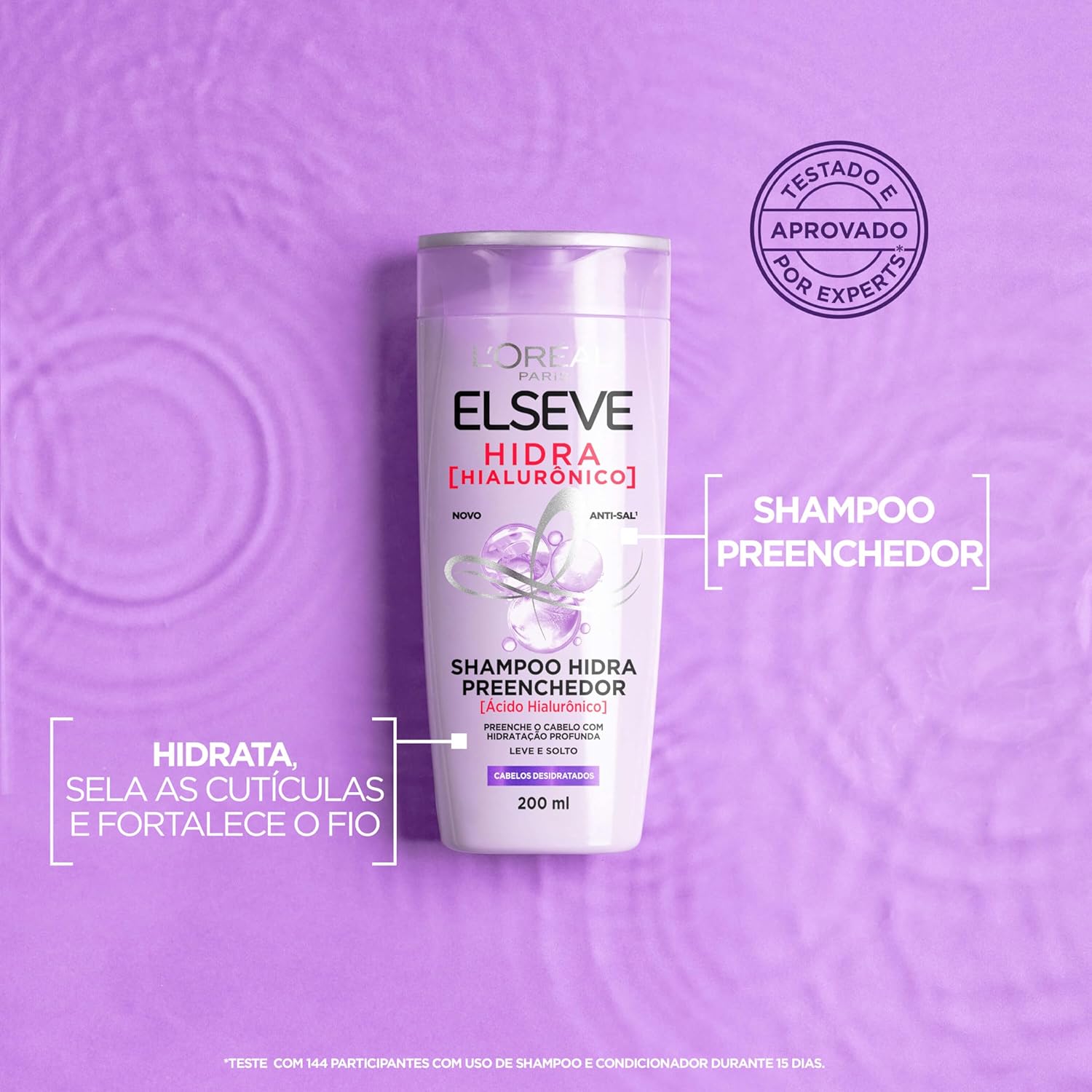Kit L'Oréal Paris Elseve Shampoo 400ml + Condicionador 400ml Elseve Hidra Hialurônico - Imagem 4