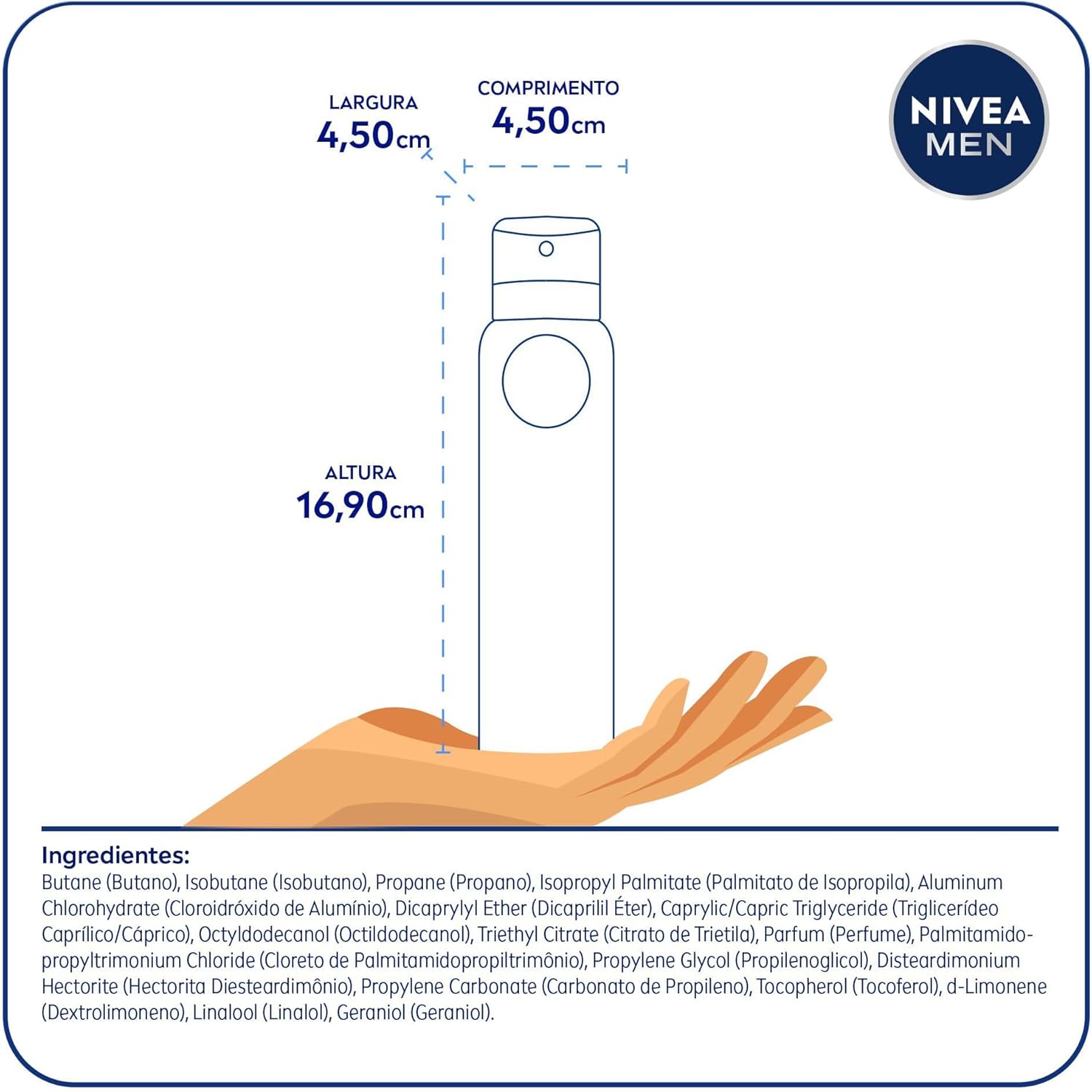 Kit NIVEA Desodorante Aerosol Men Black&White Invisible - 2 unidades - Imagem 6