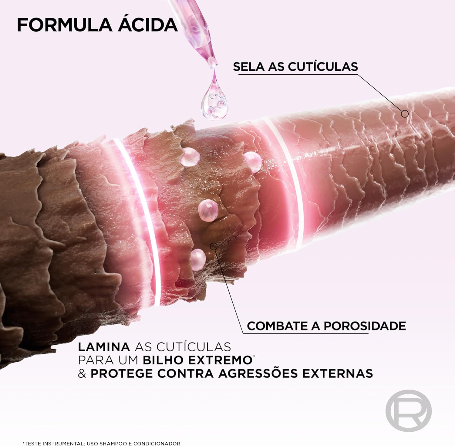 L'Oréal Paris Elseve Acidificante Capilar Glycolic Gloss, Brilho Durador Resiste por até 6 Lavagens, 200ml - Imagem 3