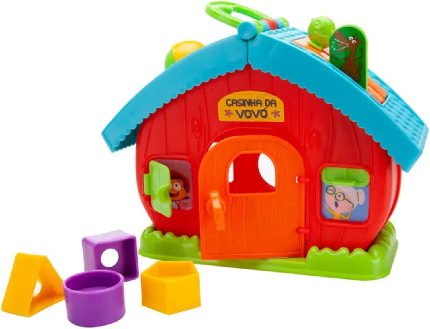 Brinquedo Educativo Casinha da Vovo Encaixe Formas, Elka, Sortido, Tamanho Único - Imagem 3