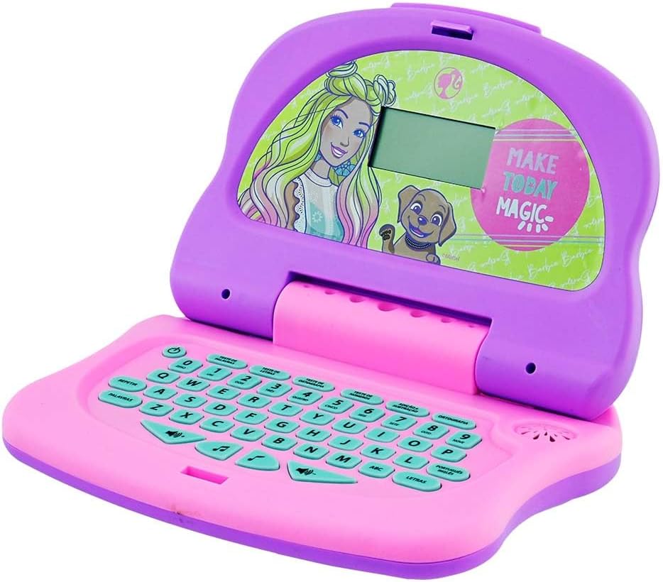 Candide, Laptop Infantil, Barbie Charm Tech, Brinquedo Educativo - Bilíngue - Imagem 3