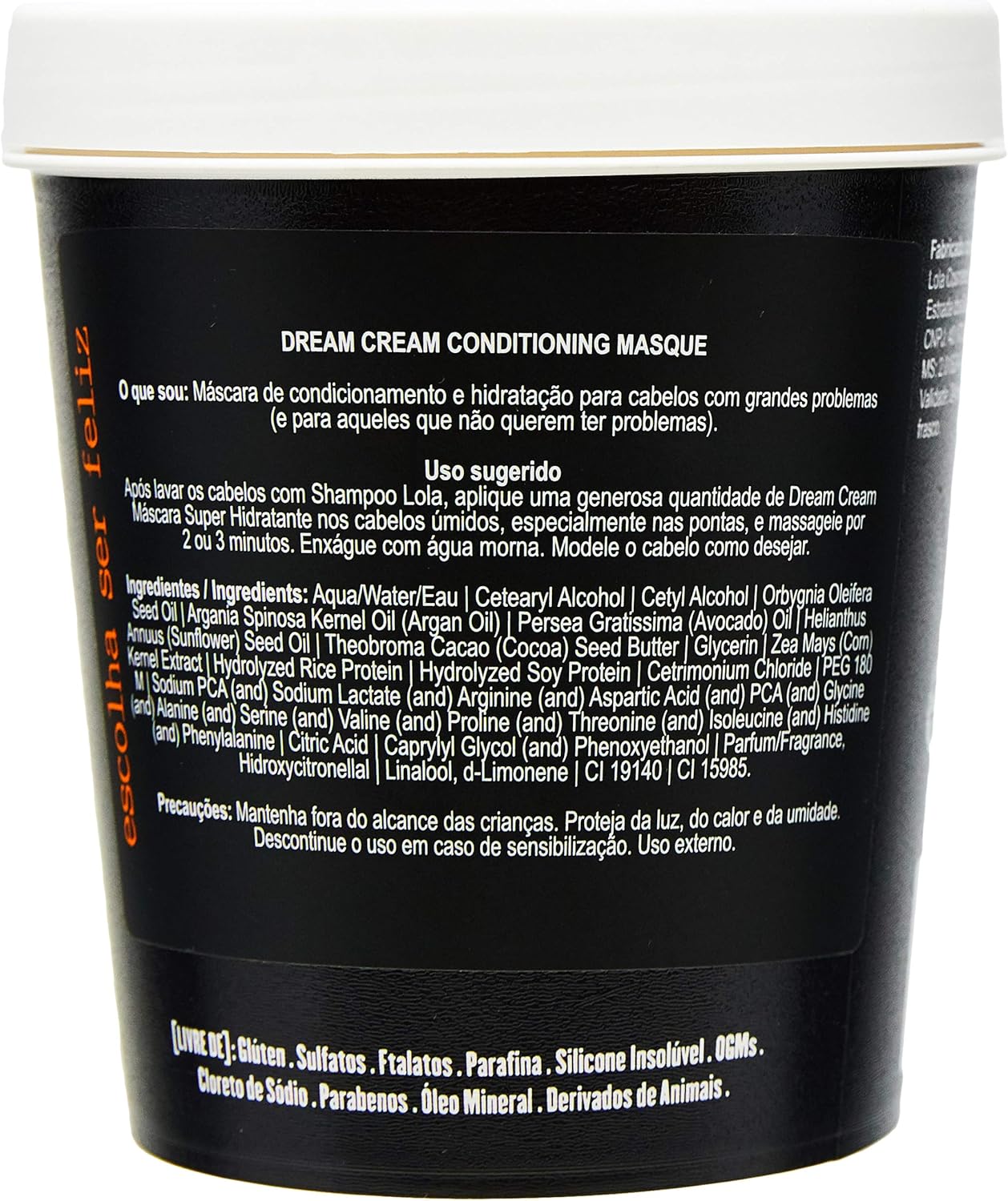 Lola Cosmetics Dream Cream - Máscara De Hidratação 450g - Imagem 2