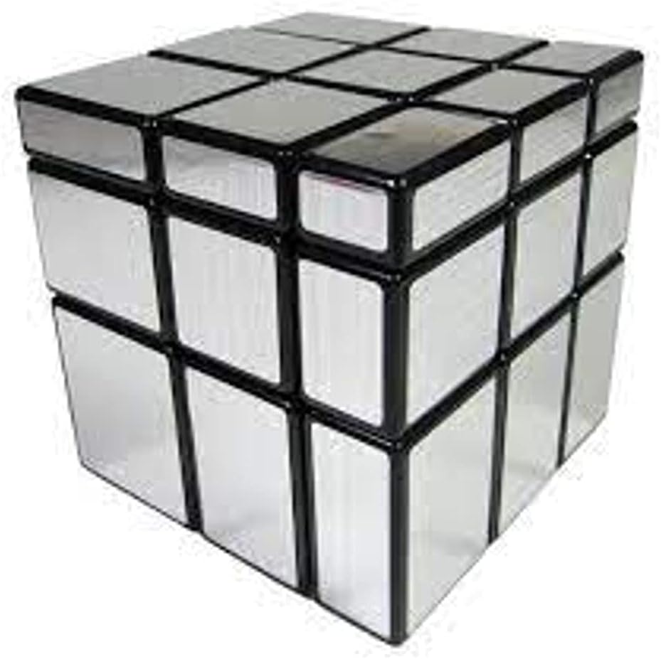 Cubo Magico Profissional Mirror Blocks 3x3 Demolidor, Moyu Meilong, Prateado - Imagem 2