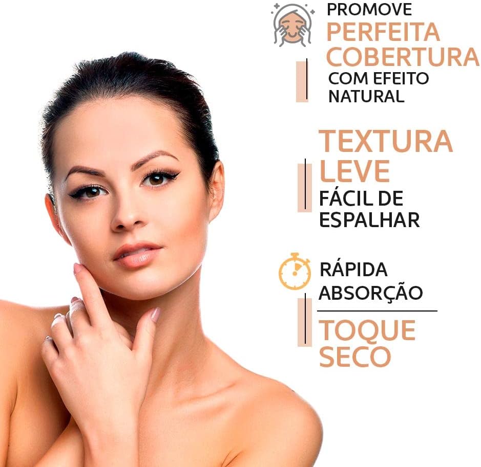 MANTECORP - Protetor Solar Facial Episol Color FPS 70 - Efeito Base, Alta Proteção UVA e UVB, Toque Seco, Rápida Absorção - Tom 2 Claro - 40ml - Imagem 6