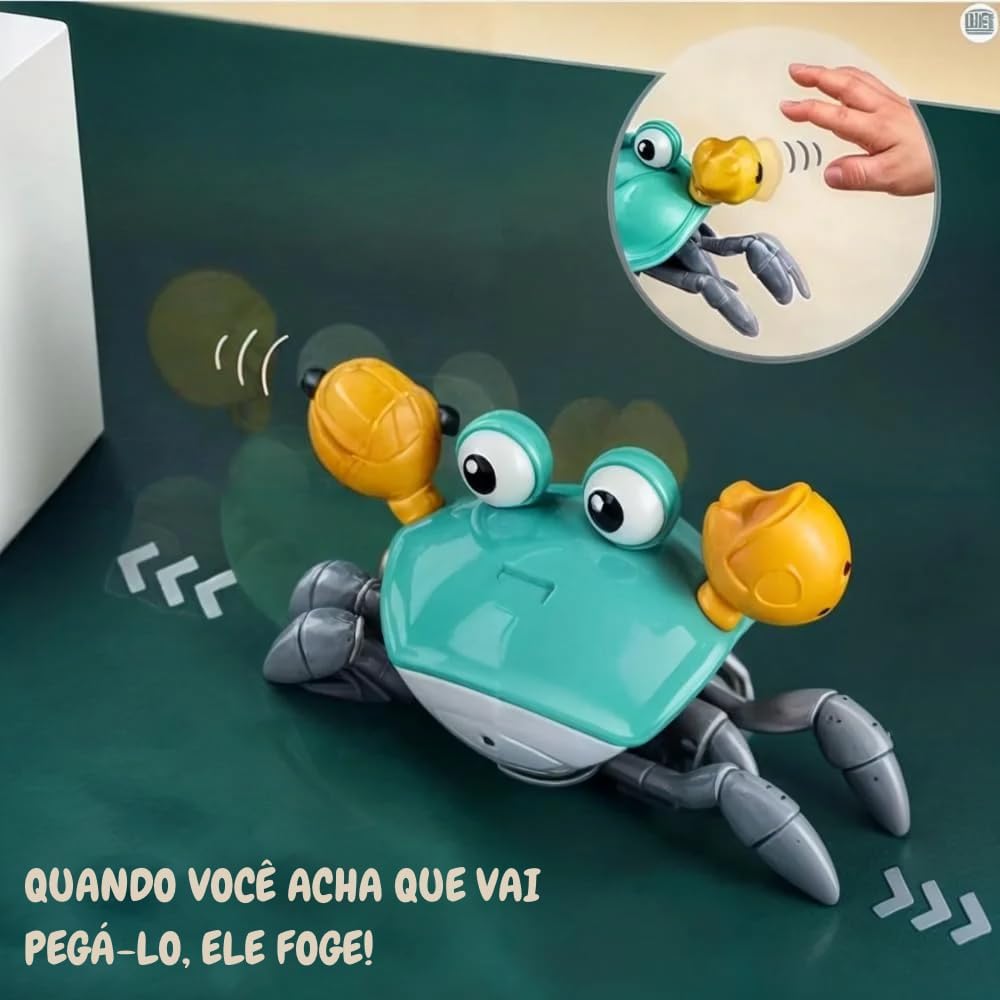 Caranguejo Fujão, Brinquedo Interativo, Música, Luzes, Sensor Inteligente para Bebês, caranguejo fujão brinquedo - Imagem 8