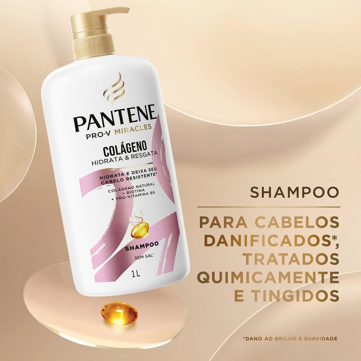 Pantene PRO-V Miracles Shampoo Colágeno 1L - Imagem 3