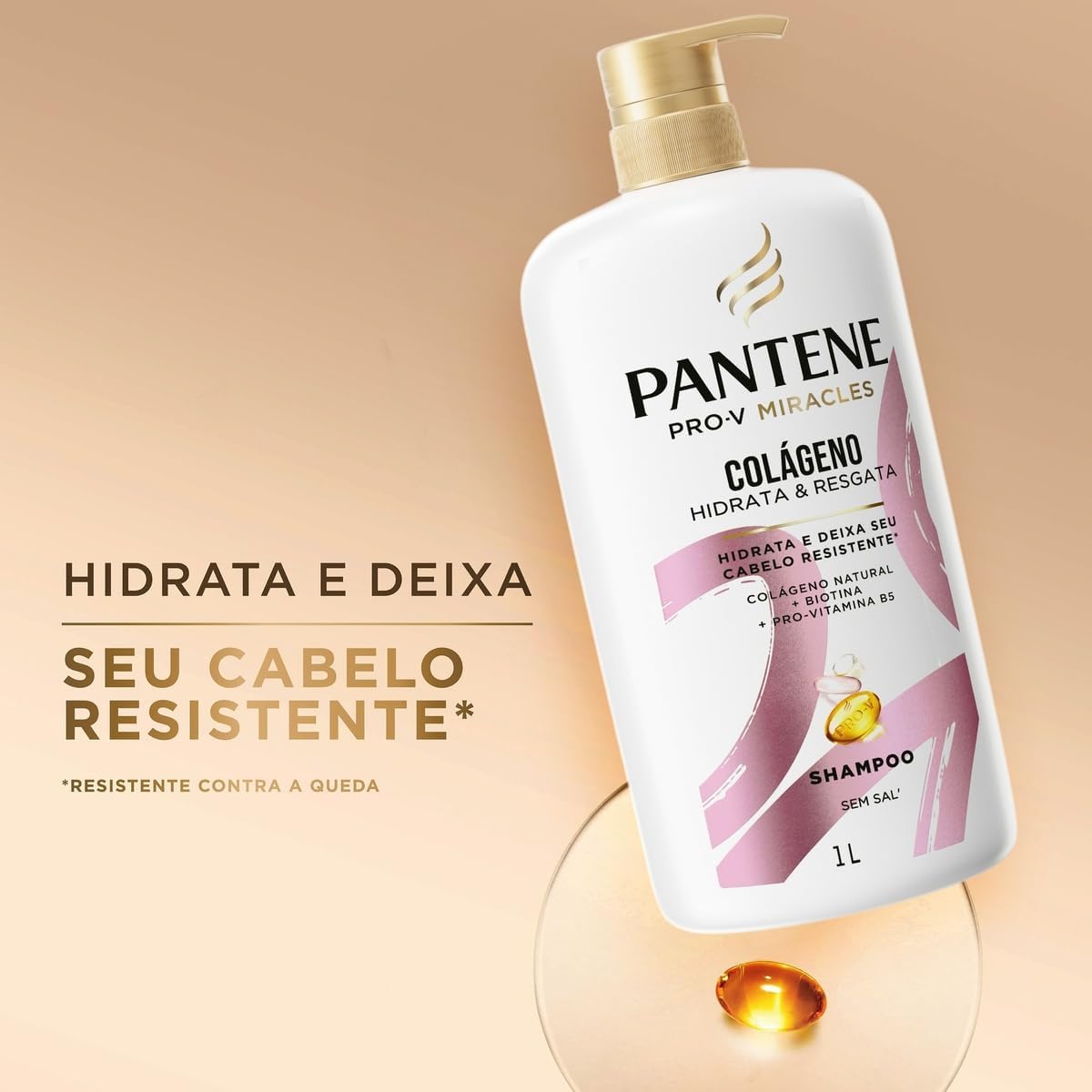 Pantene PRO-V Miracles Shampoo Colágeno 1L - Imagem 4