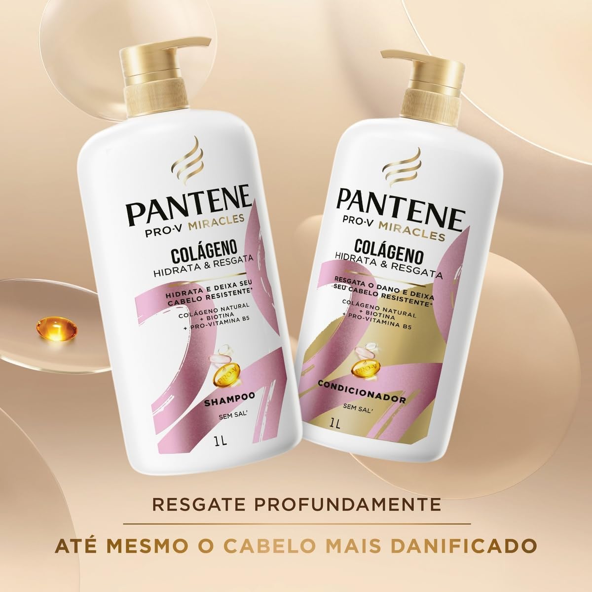 Pantene PRO-V Miracles Shampoo Colágeno 1L - Imagem 7