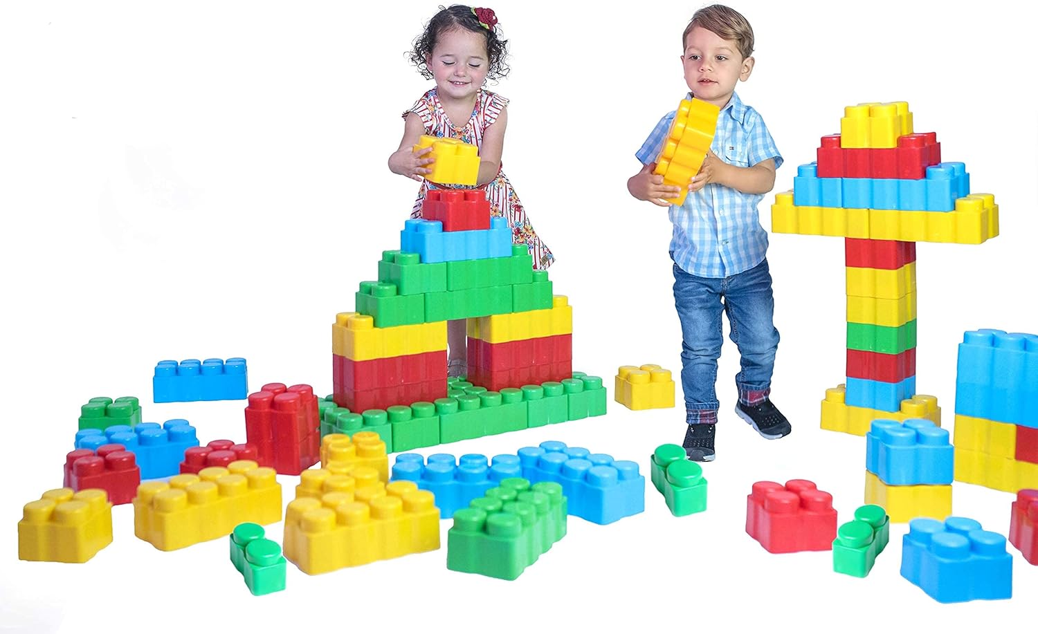 BLOCOS GIGANTES COLORIDOS PARA MONTAR 25 PÇS - Imagem 2
