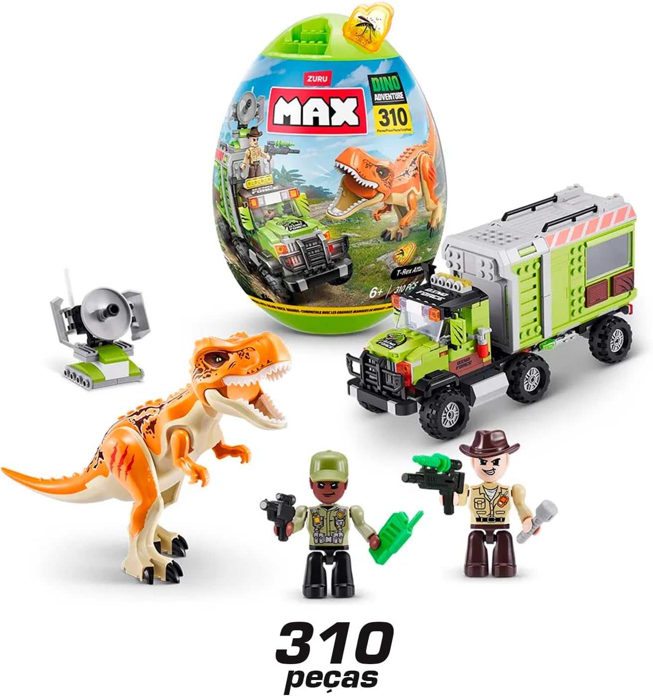 Candide, Max, Blocos de Construção, Dino Adventure, Blocos de Montar, Max Build, Acima de 6 anos - 310 peças - Imagem 4