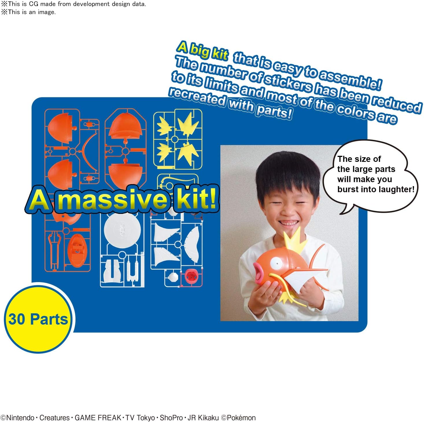 Big Magikarp n 01 - Spirits Pokemon Model Kit - Pokemon - Bandai - Imagem 3