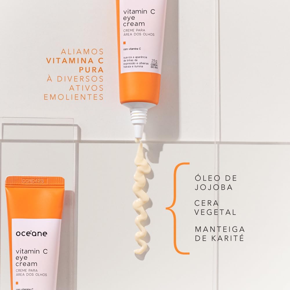 Océane Creme para Área Dos Olhos com Vitamina C - Vitamin C Eye Cream 25g - Imagem 5
