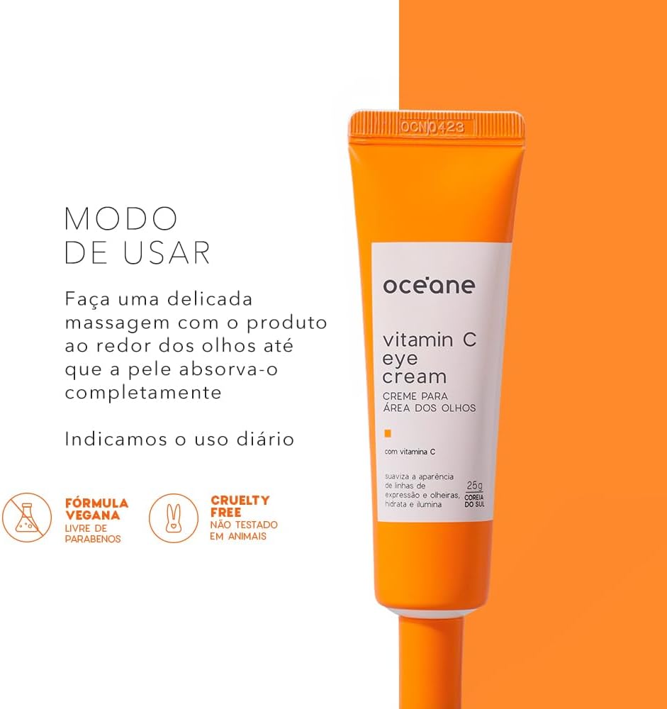 Océane Creme para Área Dos Olhos com Vitamina C - Vitamin C Eye Cream 25g - Imagem 6