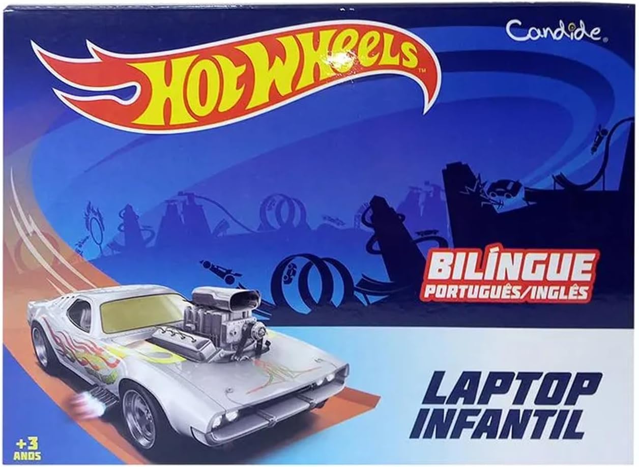 Candide, Laptop Infantil, Hot Wheels, Brinquedo Educativo - Bilíngue - Imagem 3