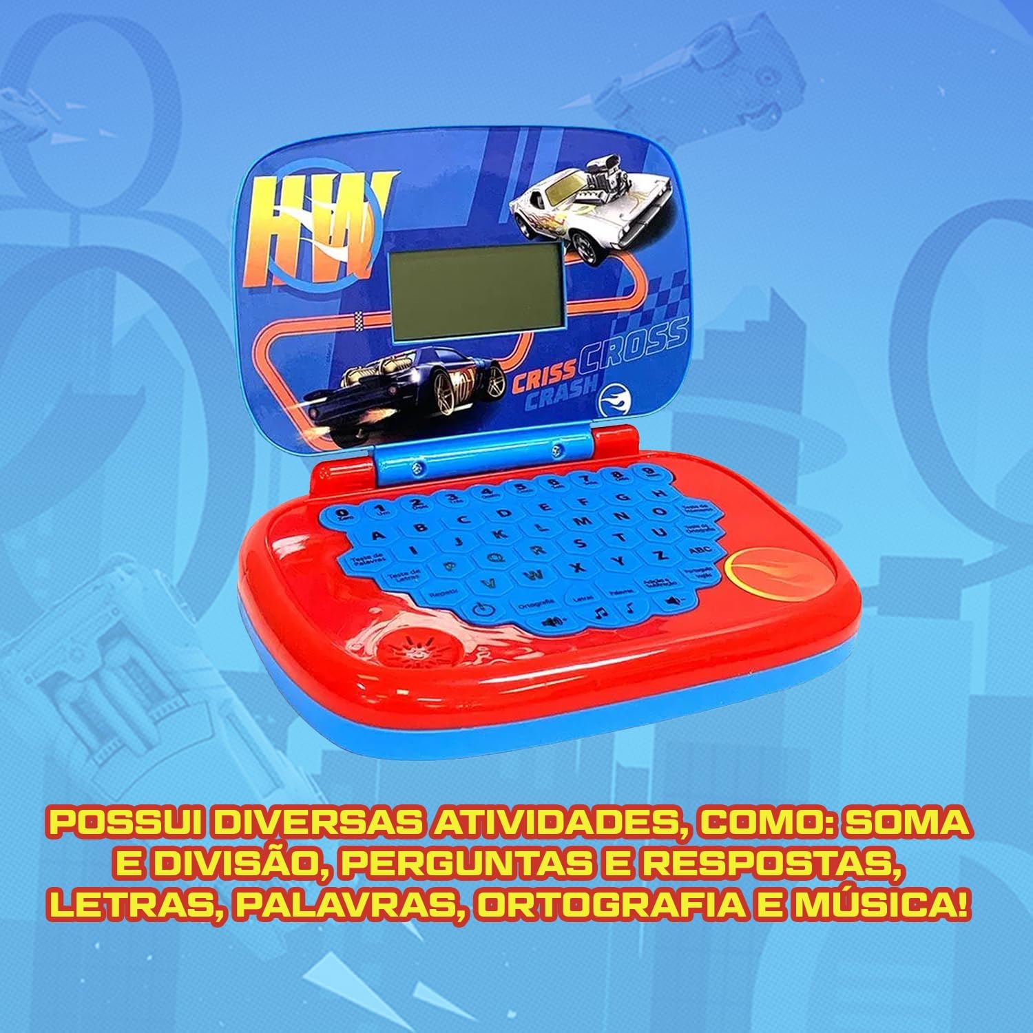 Candide, Laptop Infantil, Hot Wheels, Brinquedo Educativo - Bilíngue - Imagem 4