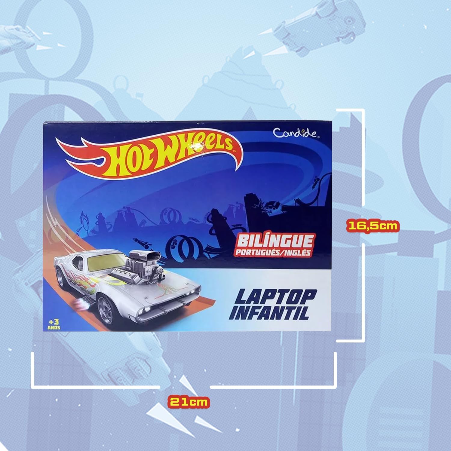 Candide, Laptop Infantil, Hot Wheels, Brinquedo Educativo - Bilíngue - Imagem 5