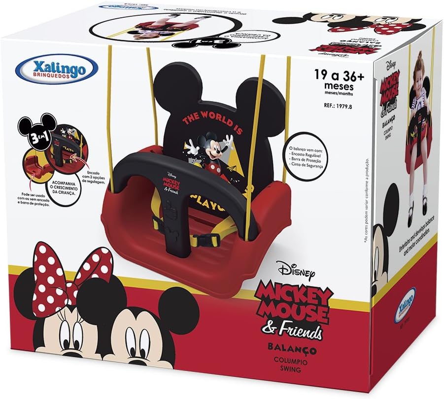 Balanço Mickey Xalingo Vermelho/Preto - Imagem 3
