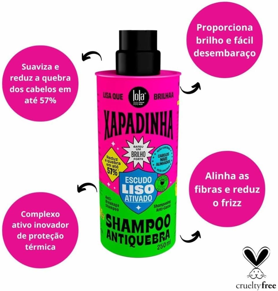 Lola Cosmetics Xapadinha Shampoo Antiquebra 250Ml - Imagem 2
