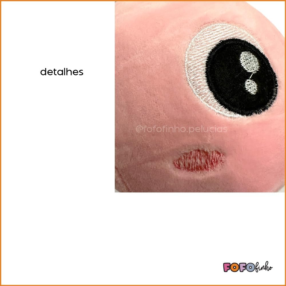 Camaleão de Pelúcia Olhos Redondo Rosa Chiclete - Imagem 4