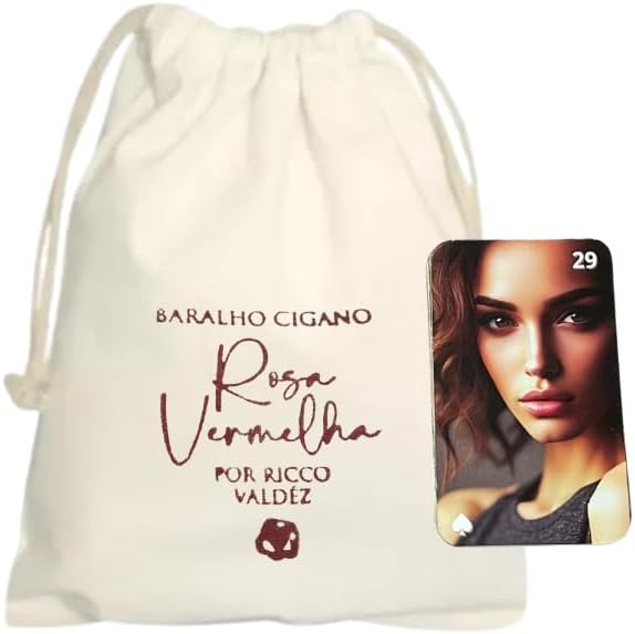 Baralho Cigano Lenormand Rosa Vermelha - versão Petit - Imagem 8