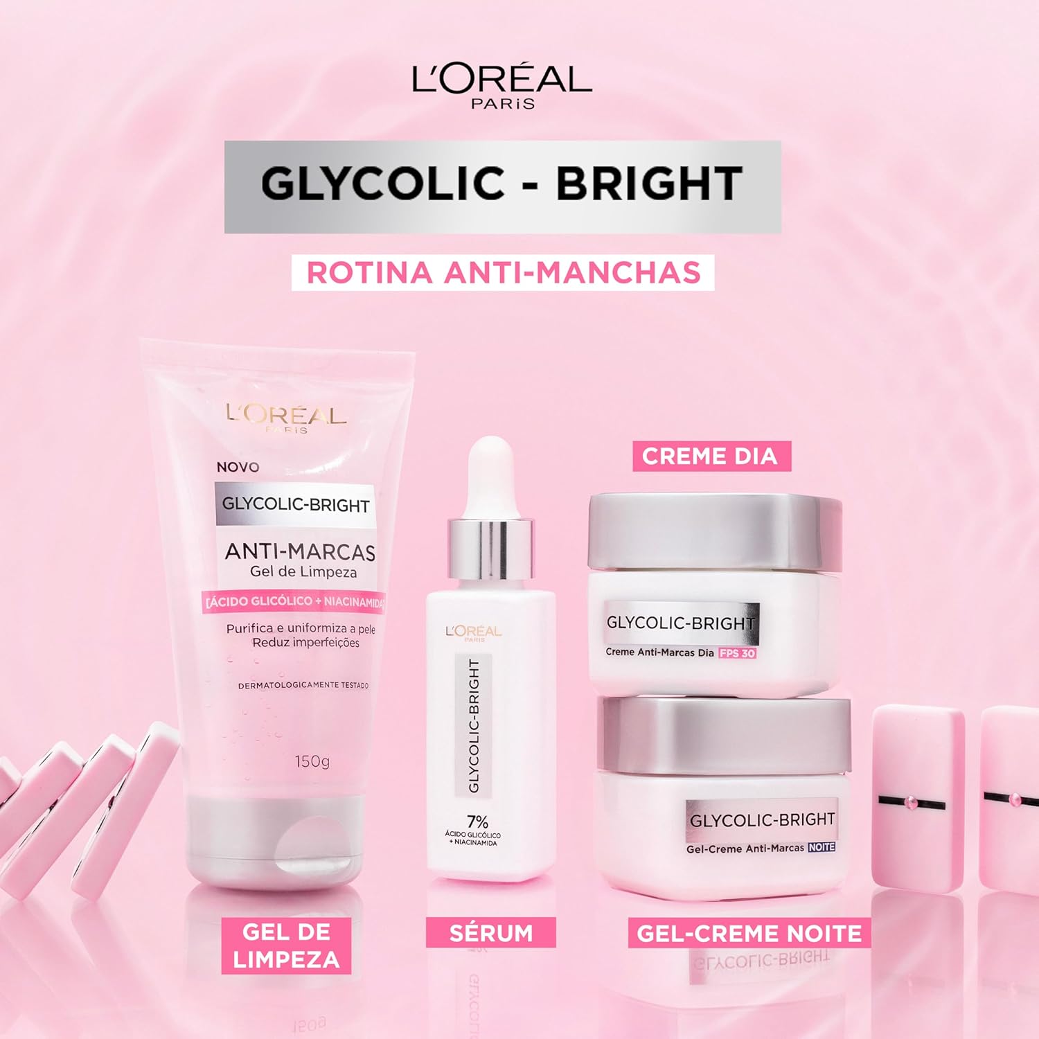 L'Oréal Paris Gel de Limpeza Anti-Marcas Glycolic-Bright 150g - Imagem 7