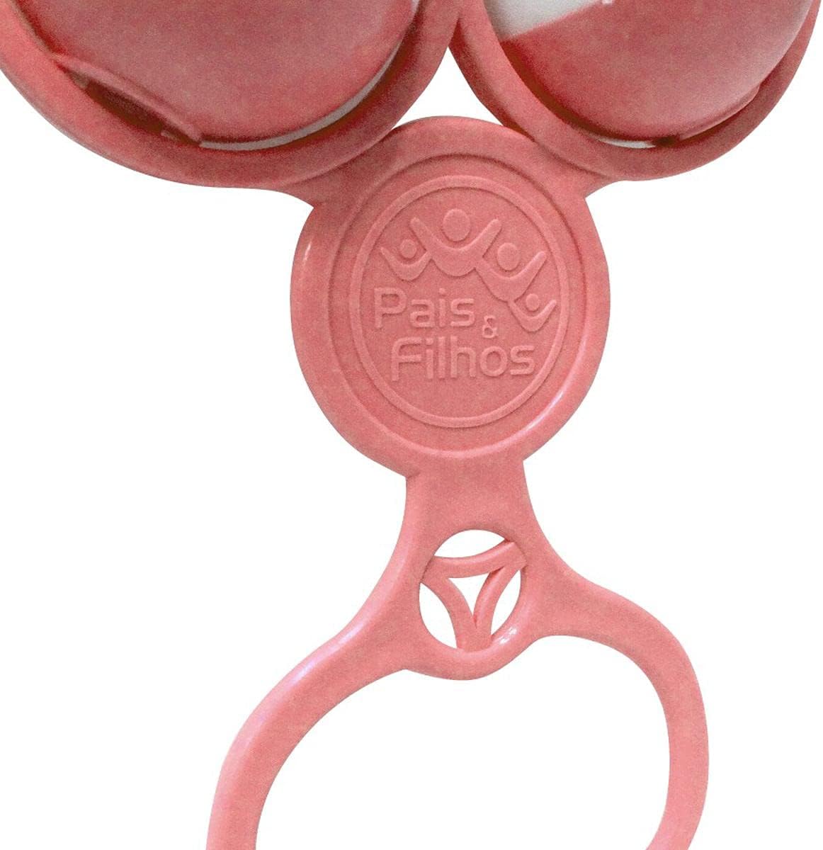 Brinquedo para Bebe Chocalho Bolas Rosa Solapa - 01 Unidade Pais e Filhos Multicor - Imagem 3