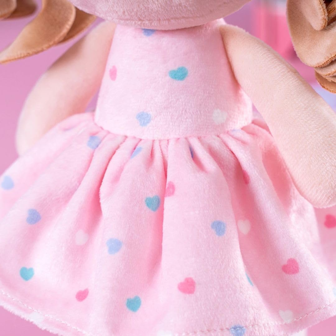Boneca Gloveleya Spring Cachos Rosa Corações 30cm com Sacola - Imagem 5