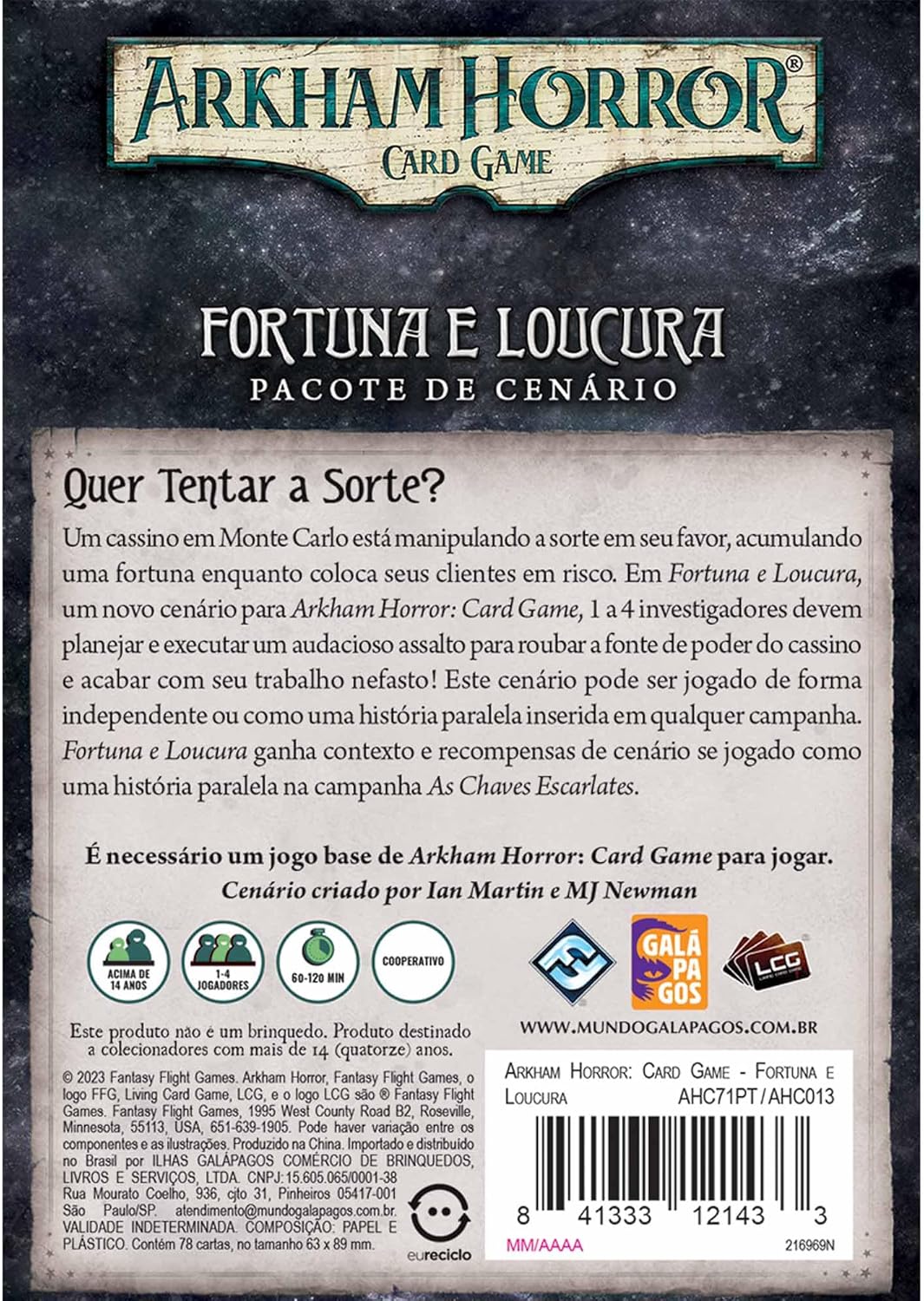 Arkham Horror: Card Game - Fortuna e Loucura (Expansão de Cenário) - Imagem 4
