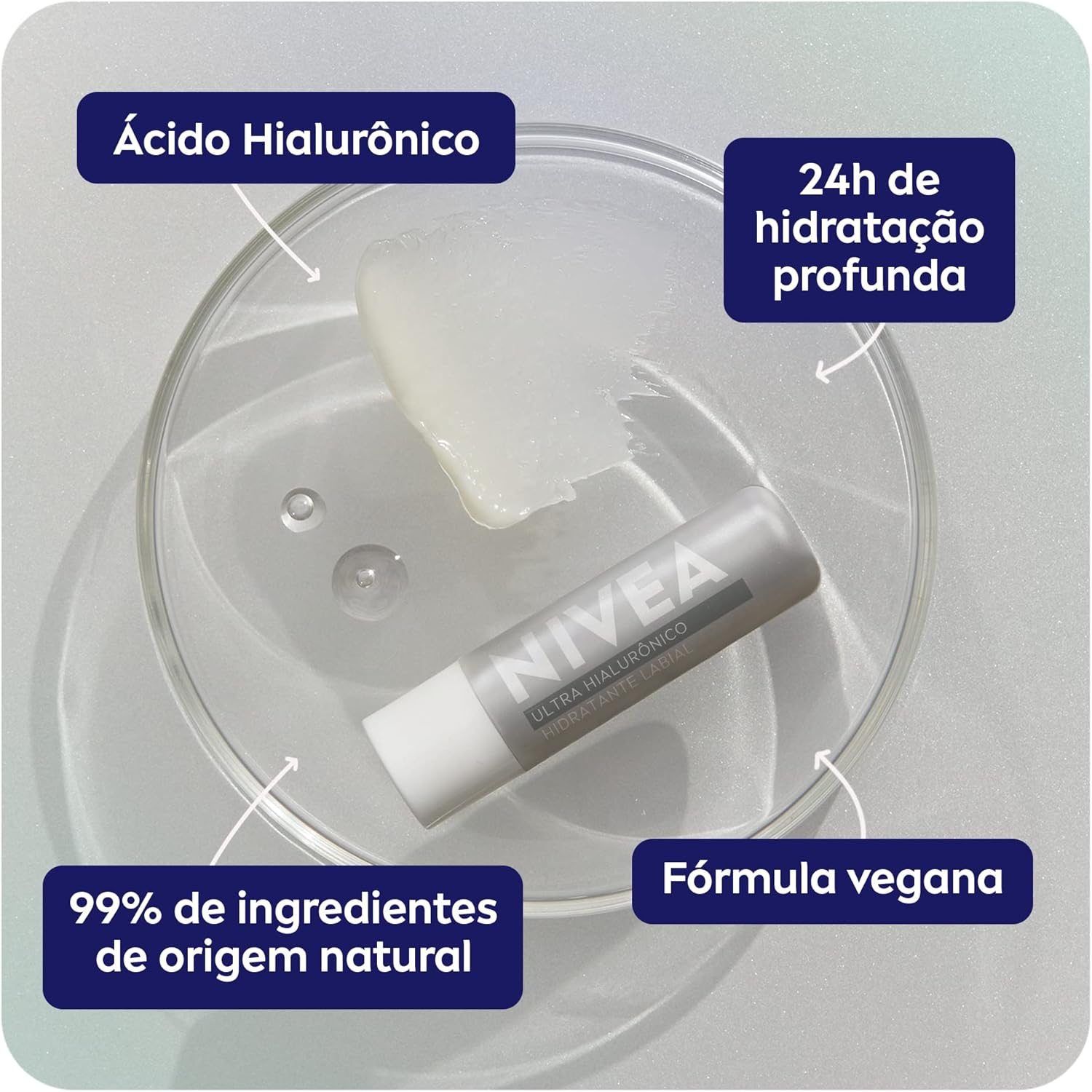 NIVEA Hidratante Labial Ultra Hialurônico 5,2g - Imagem 5