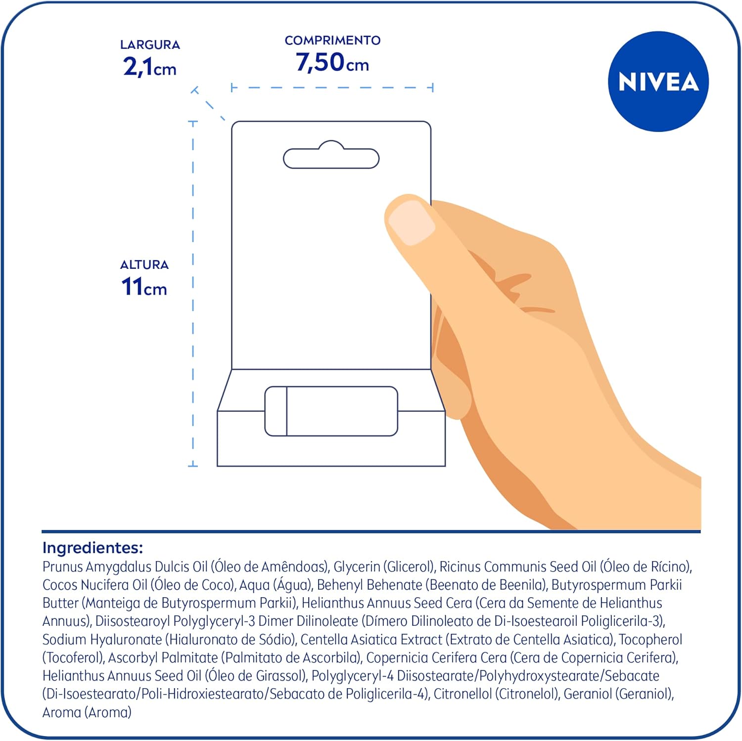 NIVEA Hidratante Labial Ultra Hialurônico 5,2g - Imagem 7