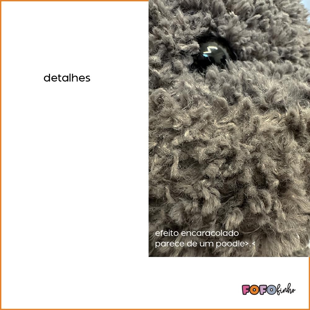 Cachorro Poodle de Pelúcia, Grande, ursinho de pelúcia, pelúcia fofa, presente - Imagem 6
